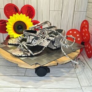 Anthropologie‎ Snakeskin Pattern Sandals